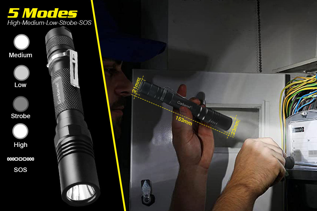 Garberiel XP-G2 Pen Light 50-420LM Durable Flashlight