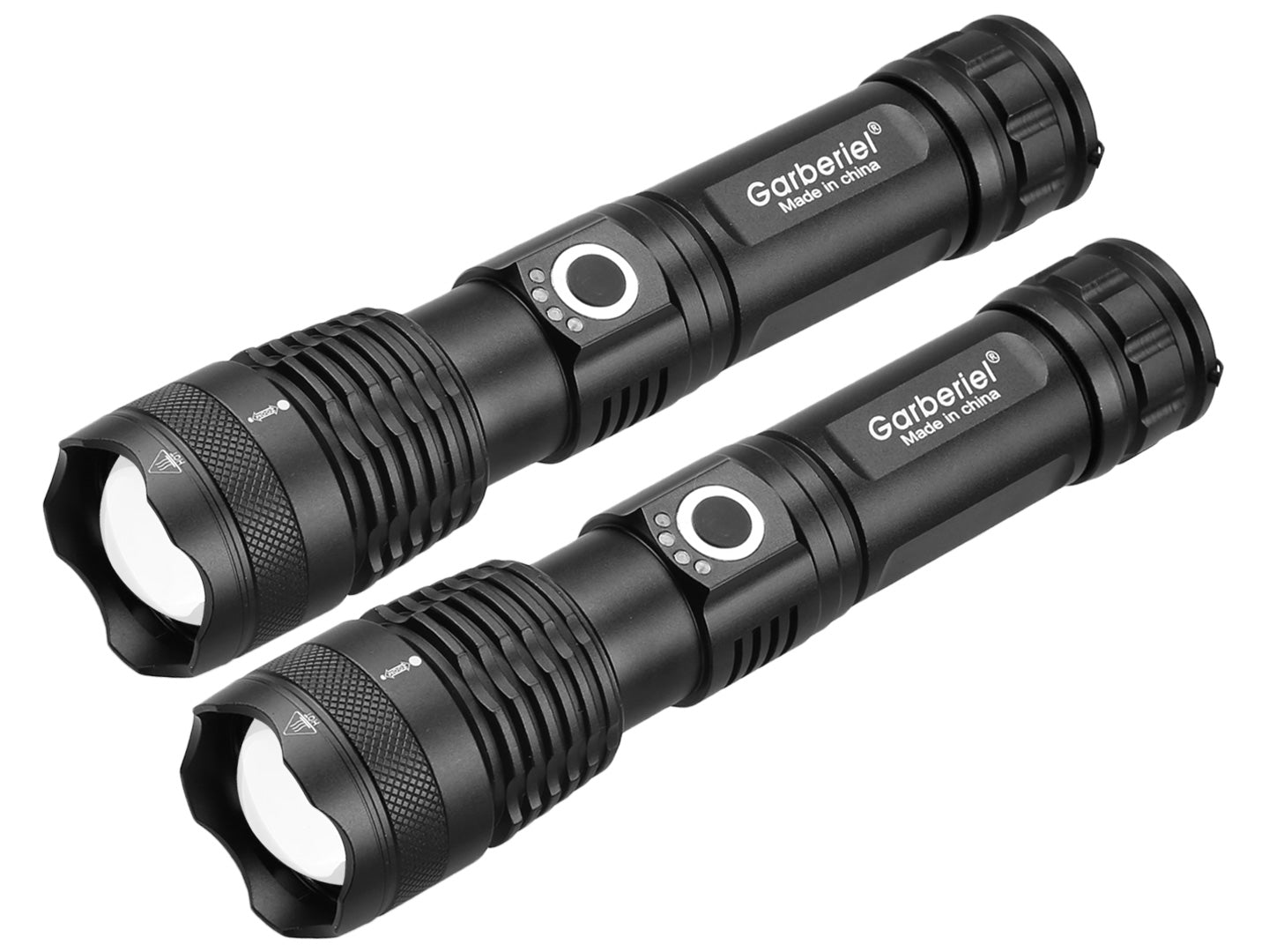 2 Set XHP50 LED 3500 Lumens IPX4 Flashlight