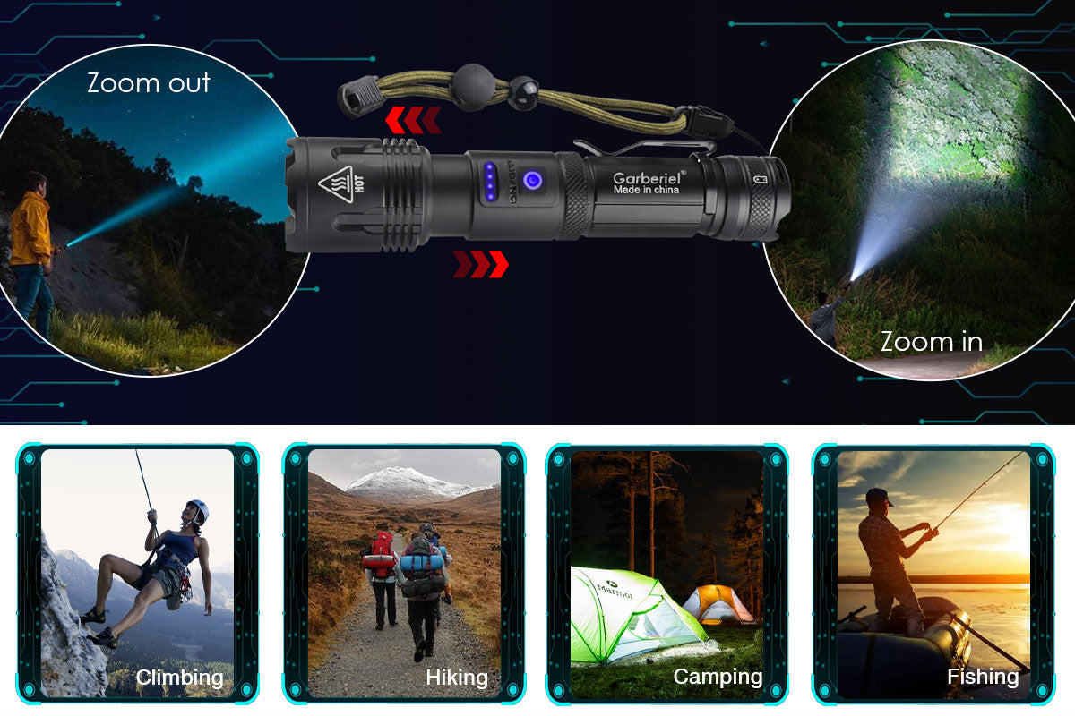Garberiel XHP99 LED 6000 Lumens Flashlight