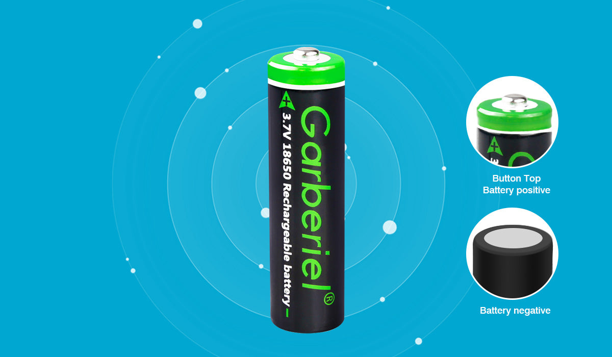 8PC 18650 3000mAh Rechargeable Li-ion Button Top Battery