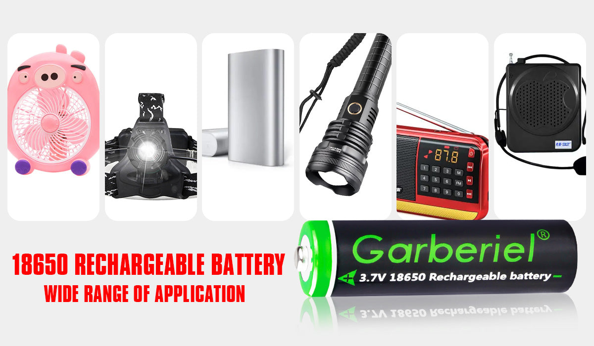 8PC 18650 3000mAh Rechargeable Li-ion Button Top Battery
