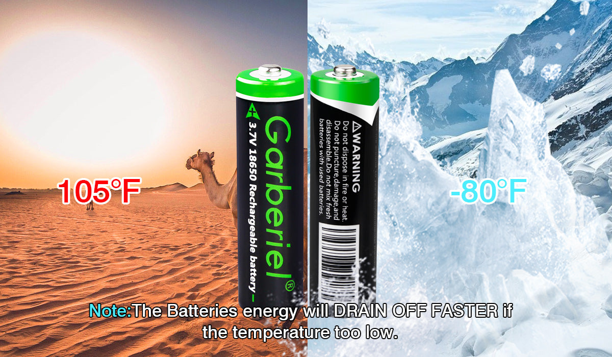 8PC 18650 3000mAh Rechargeable Li-ion Button Top Battery