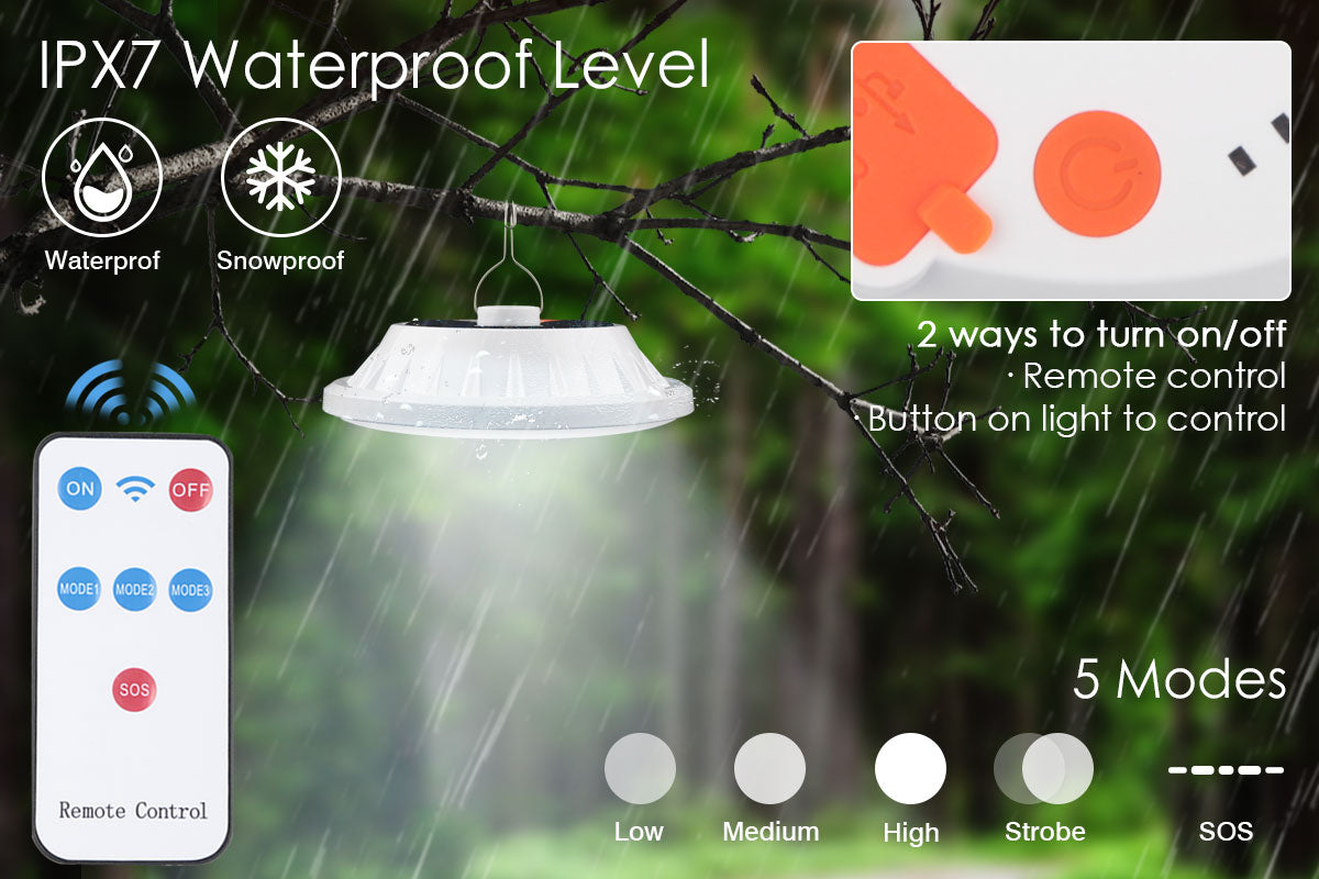 IPX7 Waterproof Camping Light