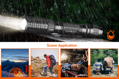 Garberiel LED T6 Bulb Tactical Flashlight with Durable Body