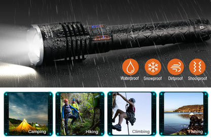 XHP120 LED High Lumens Flashlight 1132