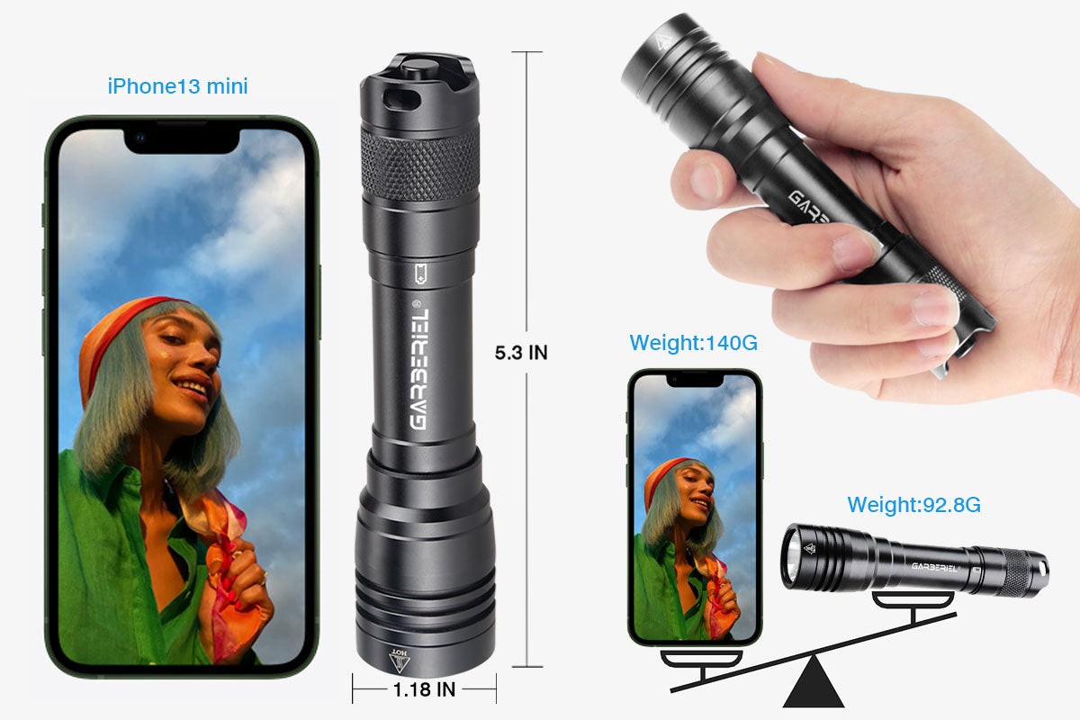 Garberiel Scuba Diving Flashlight DL01 Underwater 328ft