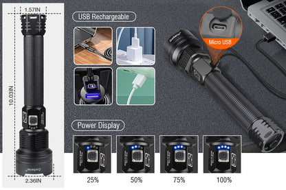 XHP70 LED Powerful Flashlight 1176