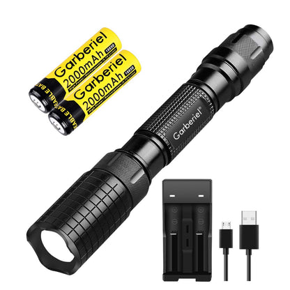 Garberiel LED T6 Bulb Tactical Flashlight with Durable Body
