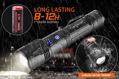Garberiel XHP99 LED 6000 Lumens Flashlight