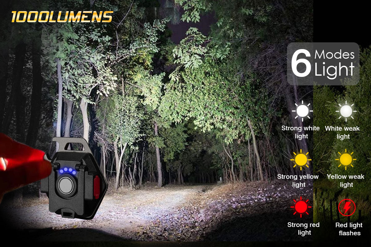 Mini COB 1000LM Keychain Work Light Rechargeable
