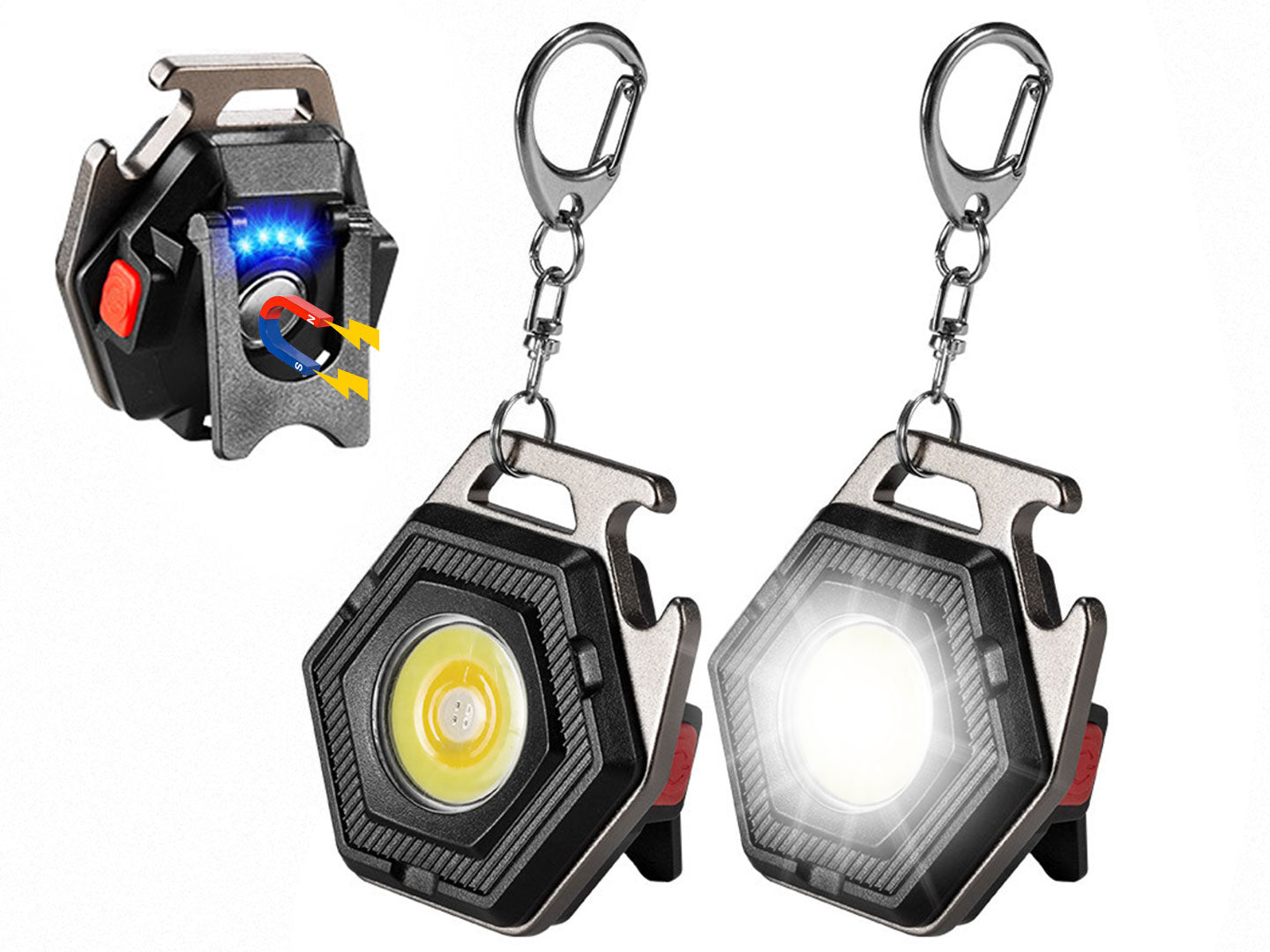 Mini COB 1000LM Keychain Work Light Rechargeable