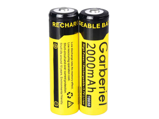 Garberiel 2000mAh Rechargeable 18650 Battery 1 Piece
