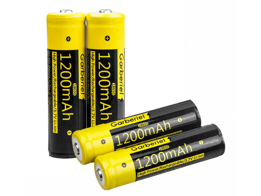 4 Pcs Rechargeable 18650 Li-ion Batteries 1200mAh