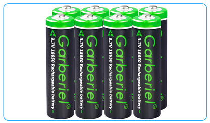 8PC 18650 3000mAh Rechargeable Li-ion Button Top Battery