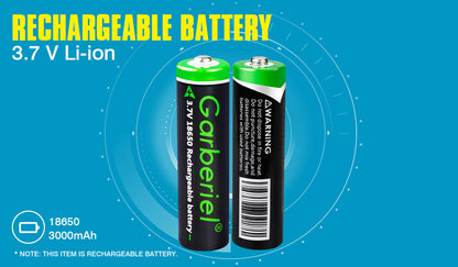 8PC 18650 3000mAh Rechargeable Li-ion Button Top Battery
