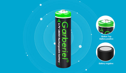 8PC 18650 3000mAh Rechargeable Li-ion Button Top Battery