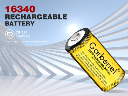 10 PACK 16340 CR123A Rechargeable Battery 3.7V