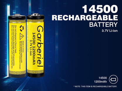 10pcs Garberiel 14500 AA Battery 3.7V Lithium Battery