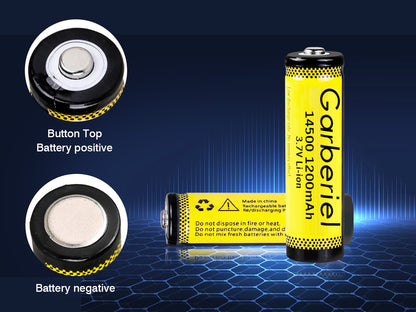 10pcs Garberiel 14500 AA Battery 3.7V Lithium Battery