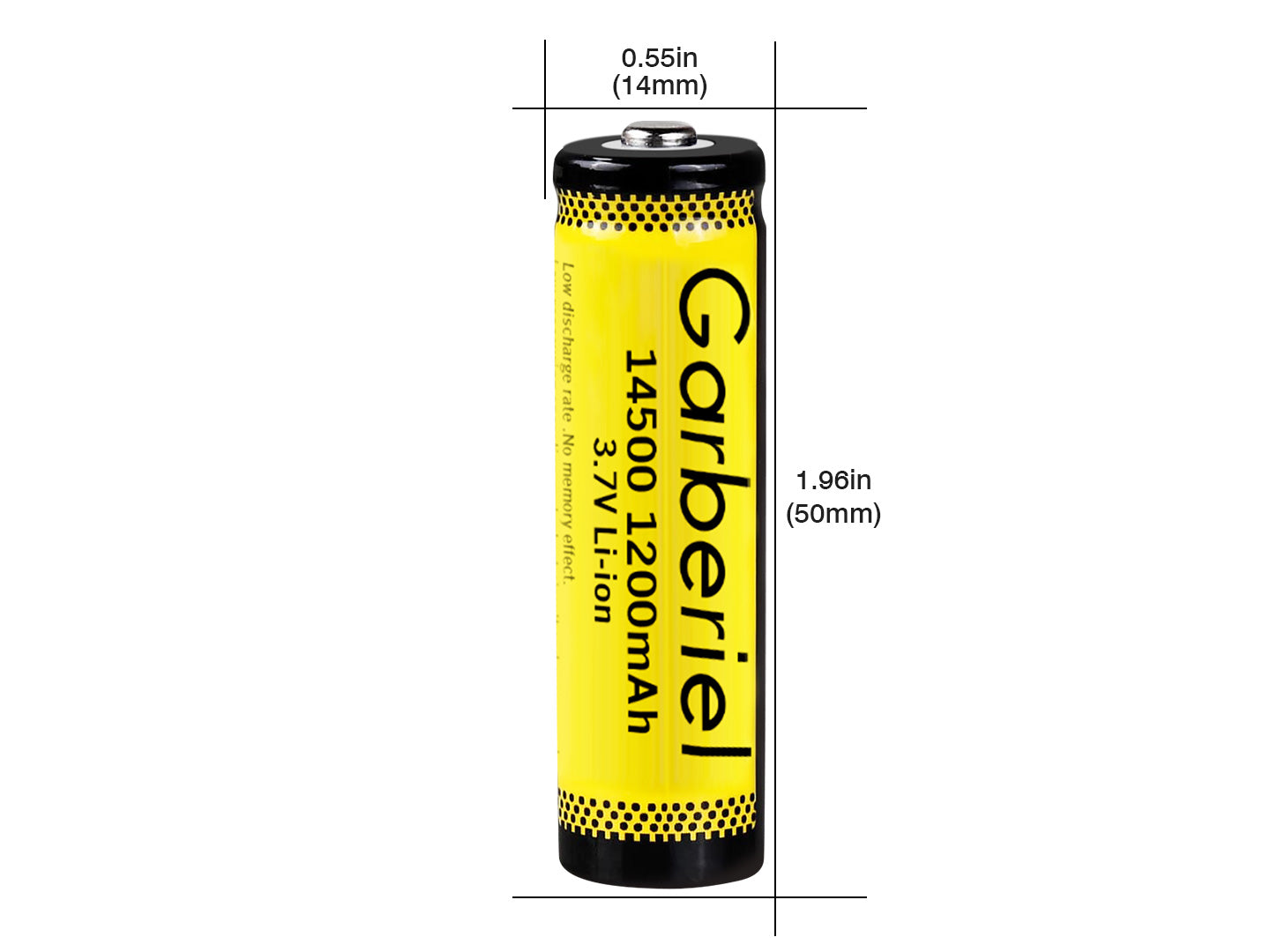 10pcs Garberiel 14500 AA Battery 3.7V Lithium Battery