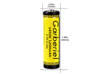 10pcs Garberiel 14500 AA Battery 3.7V Lithium Battery