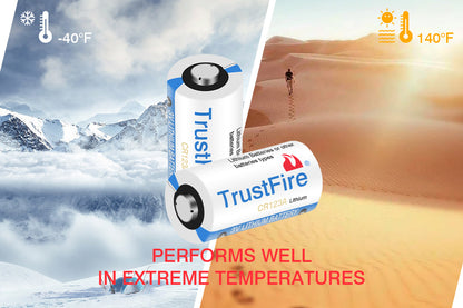 10pcs TrustFire 3V CR123A Disposable Batteries