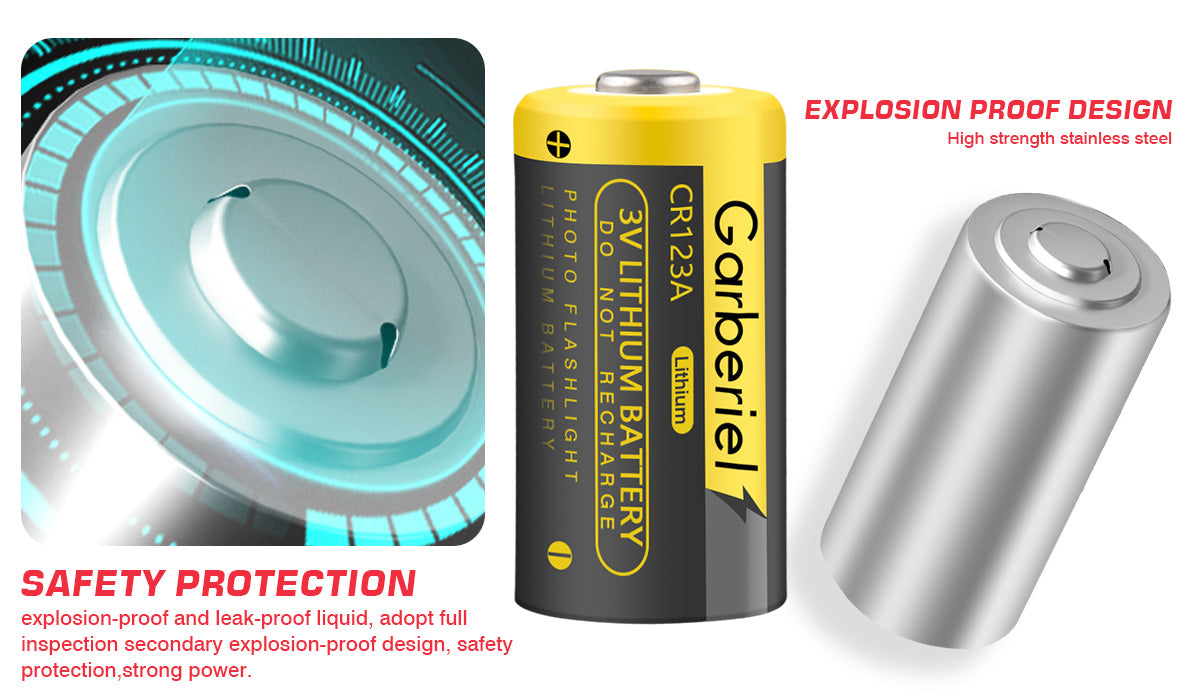 20pcs Garberiel 123A CR123A Battery