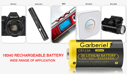 20pcs Garberiel 123A CR123A Battery