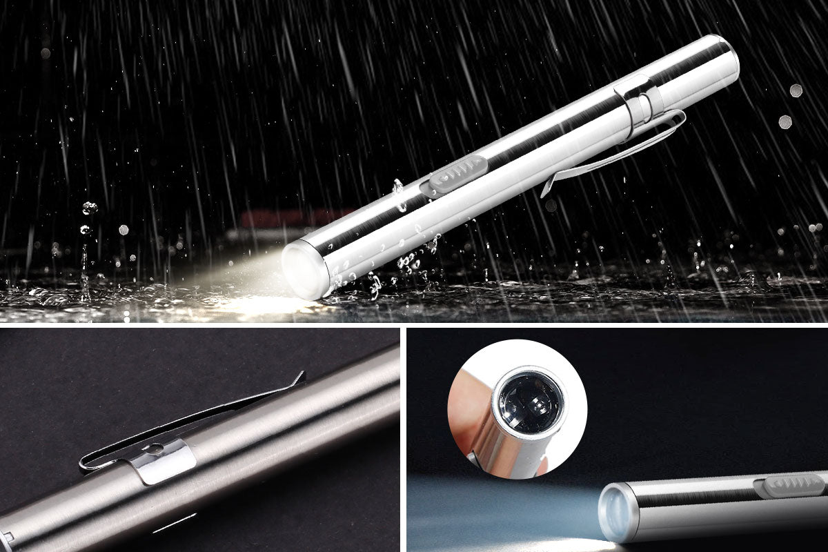 Garberiel EDC USB Rechargeable Mini Flashlight Pocket