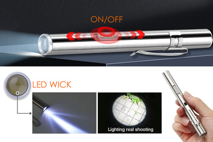 Garberiel EDC USB Rechargeable Mini Flashlight Pocket
